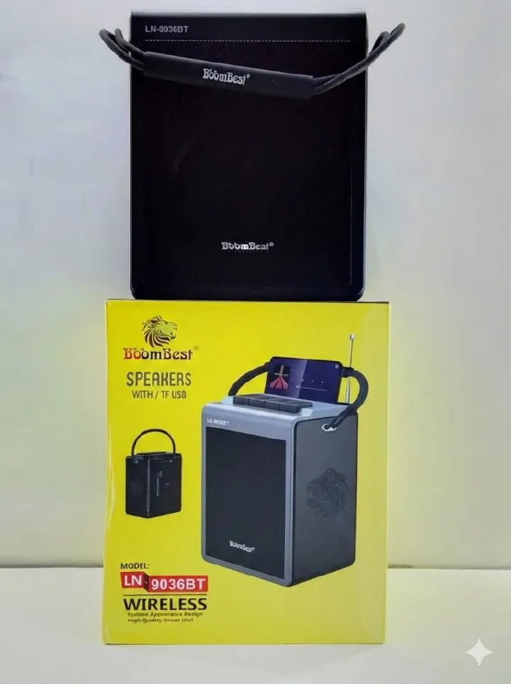 DISCOUNTED DEALS!!!BOOMBEST LN-9036BT WIRELESS BLUETOOTH SPEAKER WITH SUPER BASS AND USB/TF SUPPORT