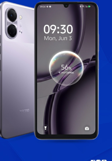 TECNO POP 20 128+4 GB  6.75 inch display,4G smartphone unisoc T7250 processor,Android 15,5000MAH battery