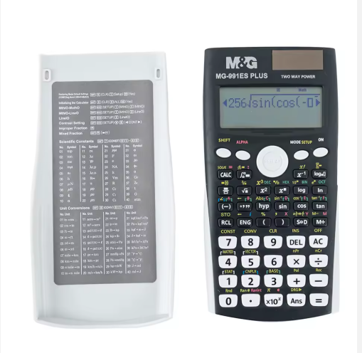 M&G Scientific Calculator (991ES) with 417 Functions - Dual Power Solar & Battery, Natural Display for Students & Engineering (981D7)