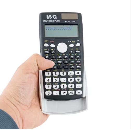 M&G Scientific Calculator (991ES) with 417 Functions - Dual Power Solar & Battery, Natural Display for Students & Engineering (981D7)