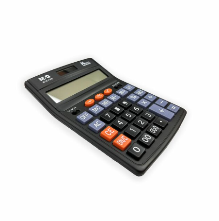 M&G 14-Digit Desktop Calculator (MGC-14B) - Large Jumbo Display, Dual Power Solar & Battery Office Calculator for Business & Accounting (ADG981J6).