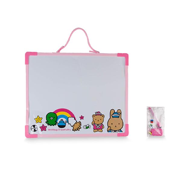 M&G Kids Large Whiteboard with Carry Handle (29 cm X 40 cm) - Portable Double-Sided Dry Erase Board Set for School & Home (98303)