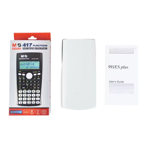 M&G Scientific Calculator (991ES) with 417 Functions - Dual Power Solar & Battery, Natural Display for Students & Engineering (981D7)