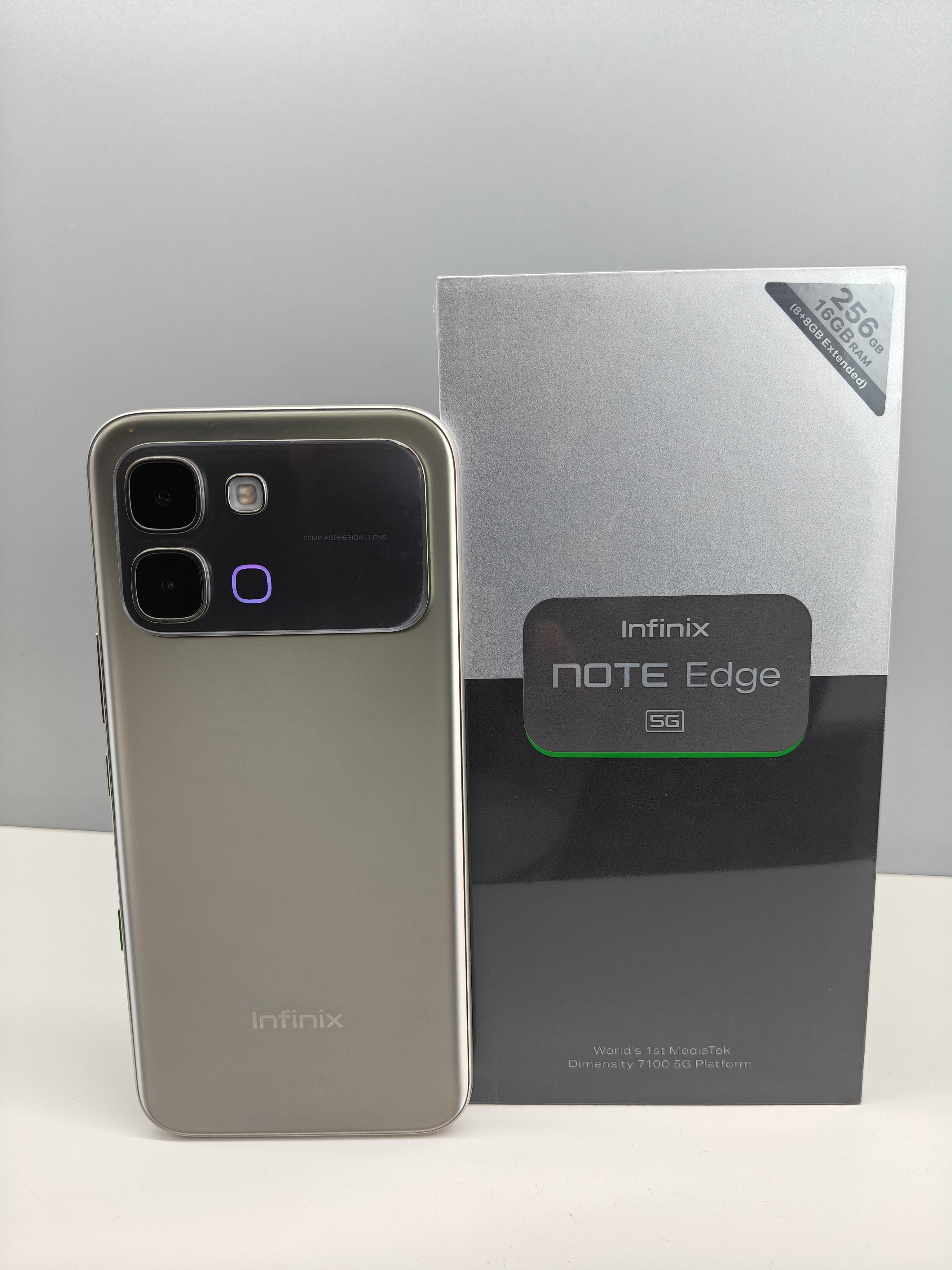 INFINIX NOTE EDGE 256GB ROM+8GB RAM 6.78" 120Hz AMOLED DISPLAY 6500mAh BATTERY 50MP +13MP SELFIE MediaTek Dimensity 7100 Android 16 SMARTPHONES -1 YEAR WARRANTY