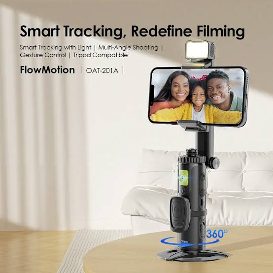 Oraimo Flow Motion Smart Gimbal Stabilizer OAT-201A Portable Handheld Selfie Stick Tripod with Face Tracking & Smooth Video Stabilization