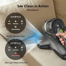 Oraimo CozyClean OSH-012A Mattress Vacuum Cleaner – 12kPa Powerful Suction, Mite Sensor, UV Sterilization, Deep Cleaning Bed & Sofa Vacuum