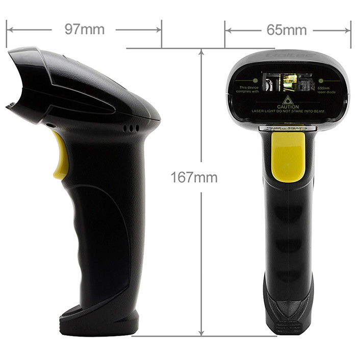 Portable Handheld Laser Barcode Scanner USB Wired Reader for POS & Inventory Management