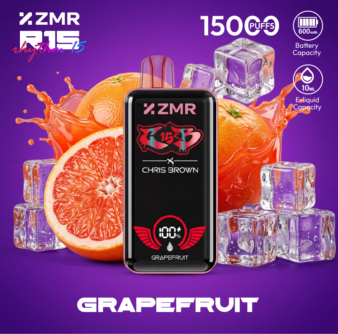 15000 Puffs ZMR R15 Best Flavor Disposable Vape – Smart Display, Adjustable Airflow, Wireless Charging Disposable E-cigarette
Good Price Fashion Vape