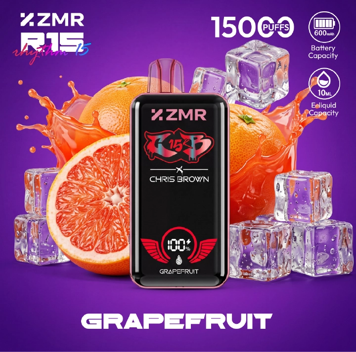 15000 Puffs ZMR R15 Best Flavor Disposable Vape – Smart Display, Adjustable Airflow, Wireless Charging Disposable E-cigarette
Good Price Fashion Vape