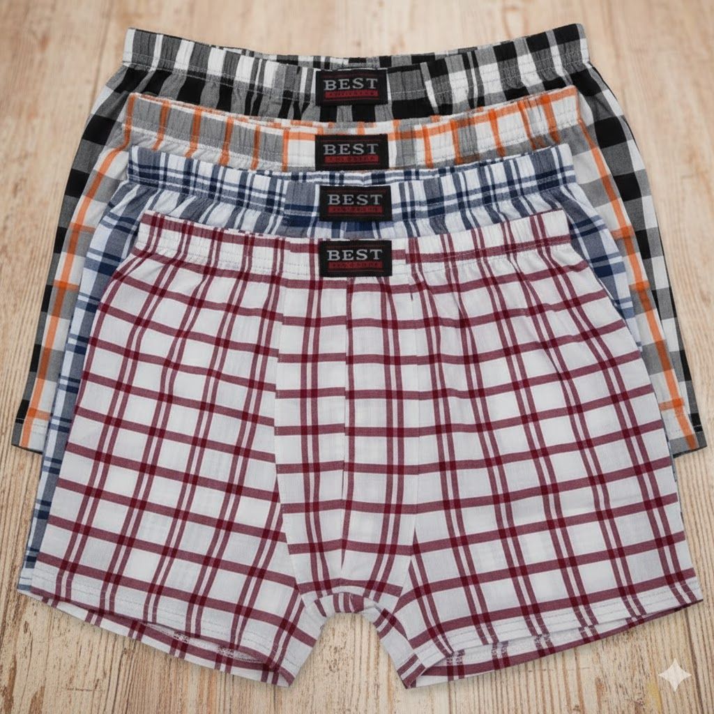 6PCS Men’s  Boxer Shorts – Breathable, Ultra-Soft, Stylish Plaid Underwear for All-Day Comfort & Freshness