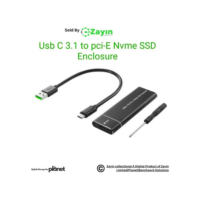 M.2 SSD Enclosure, NVME External Case, USB C M.2 Case, Type-C SSD Enclosure, M2 SSD Cover, NGFF SSD to USB, M.2 to USB Converter, SSD Hard Drive Case, 10Gbps SSD Box, M.2 External SSD Kit, M.2 Reader