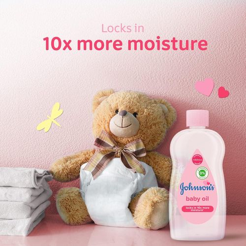 Johnson’s Baby Moisturising Oil for Delicate & Dry Skin – Hypoallergenic, pH-Balanced Baby Massage Oil & Skin Softener for Babies and Adults (Gentle Daily Moisturizer)