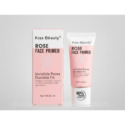 Kiss Beauty Rose Makeup Primer 35ml – Hydrating, Pore Blurring, Long-Lasting Base