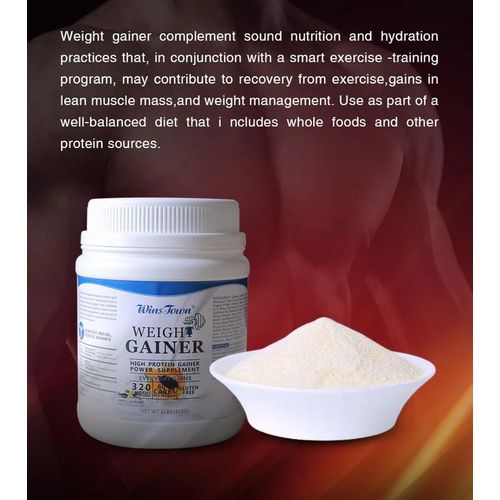 Wins Town Weight Gainer Protein Powder 450g – Super Effective Weight Gain Supplement for Muscle Mass & Strength
