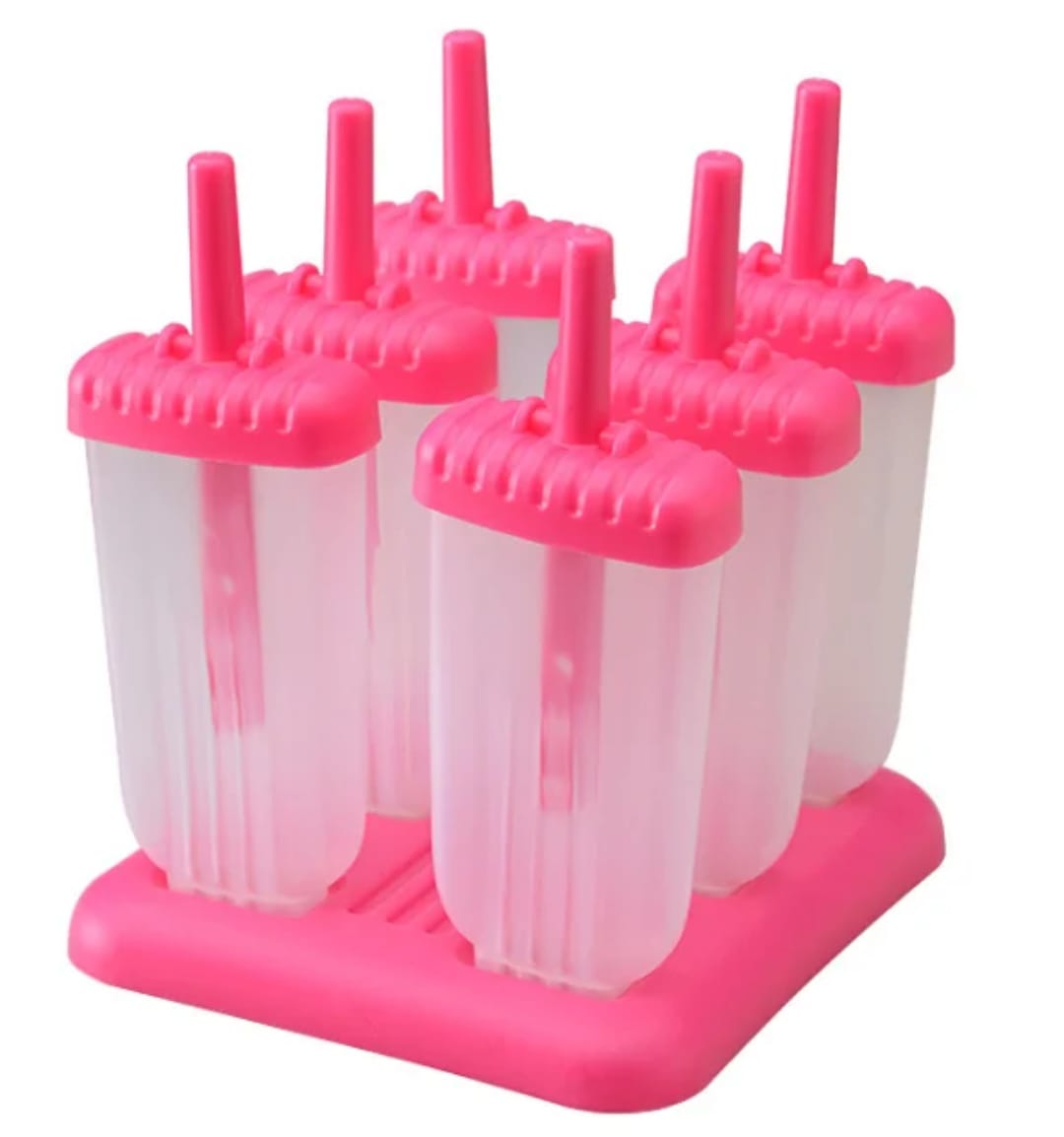 NEW ARRIVAL – 6 SLOTS ICE POPSICLE MOLD ✨MAKE HEALTHY & REFRESHING HOMEMADE TREATS Reusable 6-Slot Popsicle Maker Designed for Fresh Juice, Smoothies, Yogurt & Frozen Desserts – Food