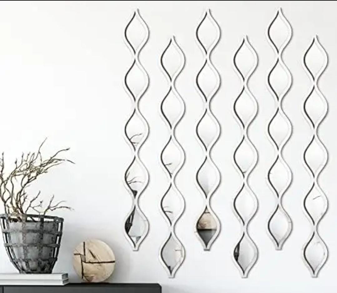 3-IN-1 WAVY DECOR MIRRORS ✨🪞❗️Modern Aesthetic Wall Mirror Set with Stylish Wavy Design – Decorative Vanity & Room Accent Mirrors Perfect for Bedrooms, Living Rooms, Bathrooms, Hallways
