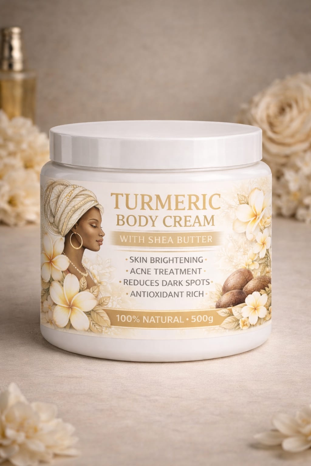 Tumeric body cream with Shea butter