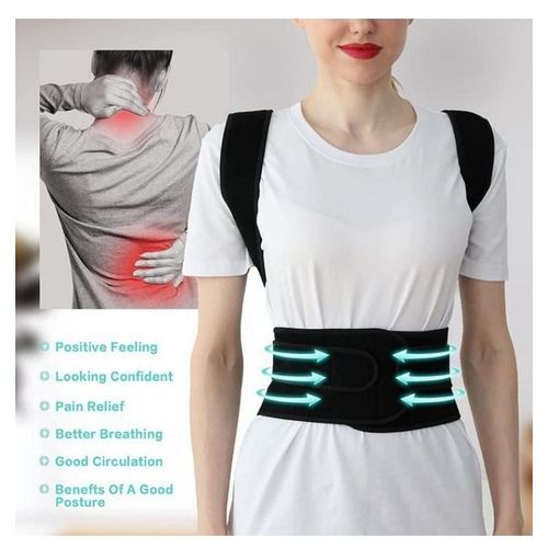 Posture Corrector For Women And Men, Adjustable Back Posture Brace Perfect For Back Pain