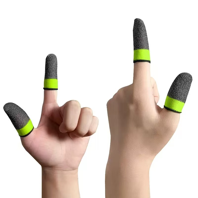 The new finger sleeve game controller is suitable for PUBG sweat and scratch sensitive touch screen game finger thumb sleeve gloves breathable and scratch resistant touch screen game thumb gloves