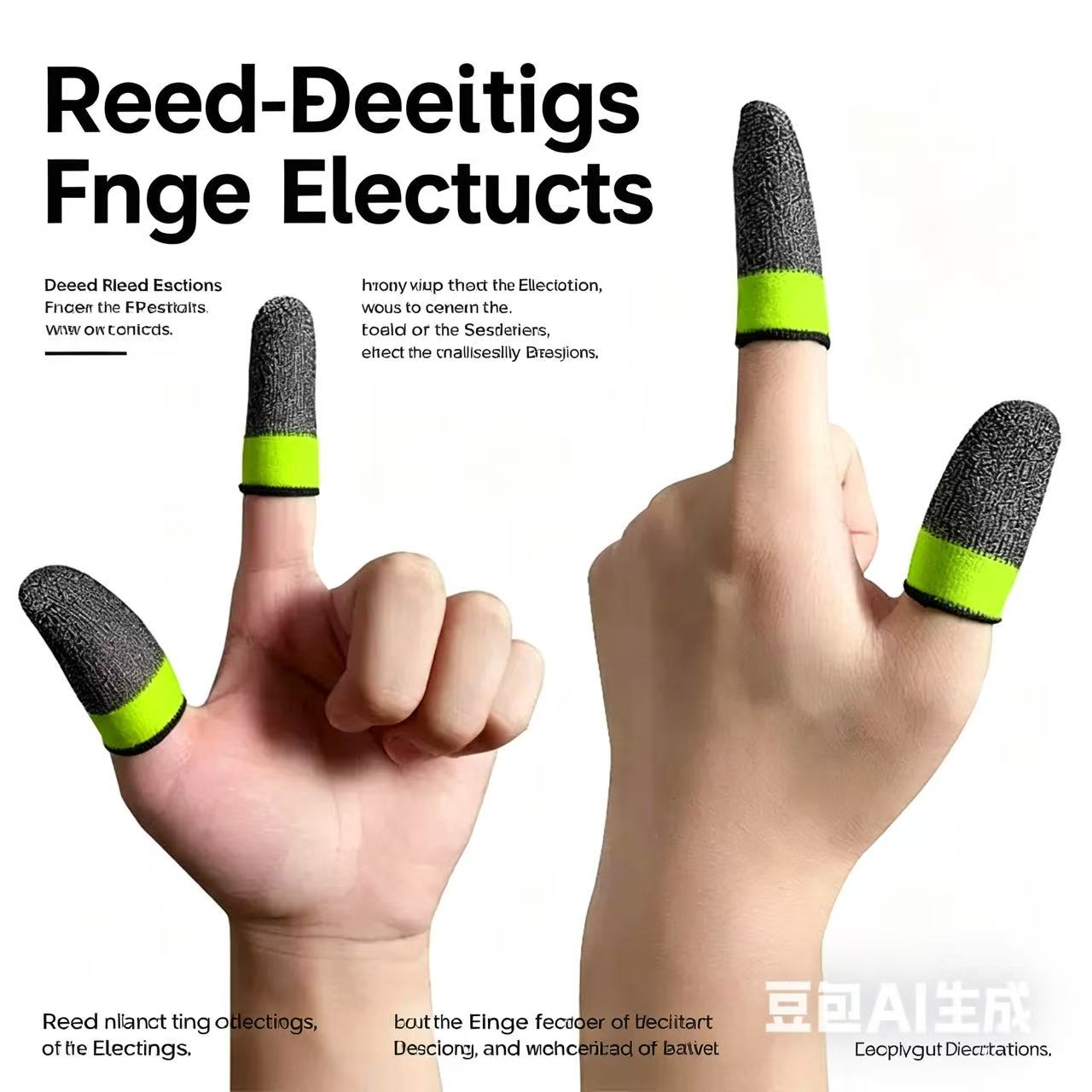 The new finger sleeve game controller is suitable for PUBG sweat and scratch sensitive touch screen game finger thumb sleeve gloves breathable and scratch resistant touch screen game thumb gloves