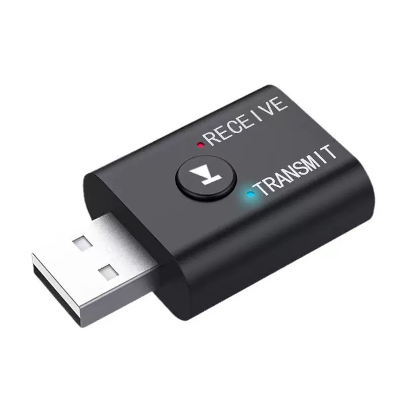 2 In1 USB Wireless Bluetooth Adapter 5.0 Transmitter Bluetooth for Computer TV Laptop Speaker Headset Adapter Bluetooth Receiver USB Music Dongle Adapter For Car Speaker PC