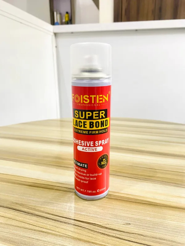 Foisten Lace Melting Spray Red Strong Hold Wig Adhesive Spray For Lace Front Wigs Fast Drying Waterproof Sweat Resistant Long Lasting Hairline Melt Spray Easy Apply For Women Professional Use 230ml