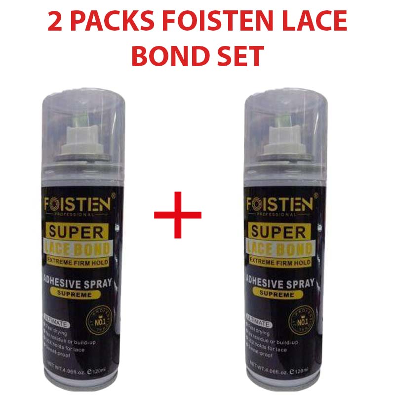 2 Packs Foisten Extreme Super Lace Bond 2 Pack Strong Hold Adhesive Waterproof Sweat Resistant Lace Wig Glue Long Lasting Invisible Hold Hair System Glue for Wigs Frontals Toupees Professional Use
