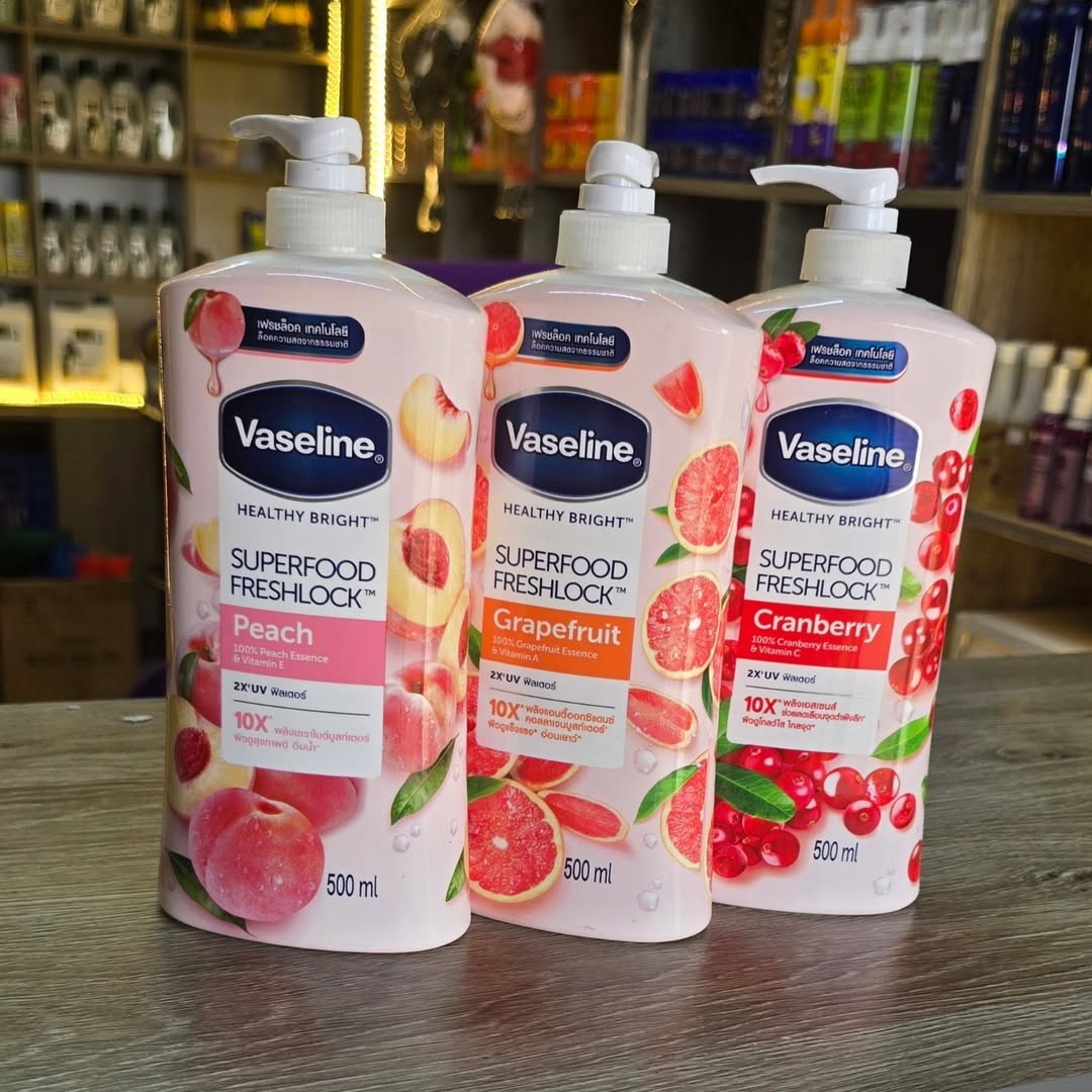 Vaseline Superfood Grapefruit Body Lotion Brightening Moisturizing Lotion For Dry Skin Vitamin Rich Hydrating Body Cream Fast Absorbing Smooth Glowing Skin Care For Men And Women 400ml