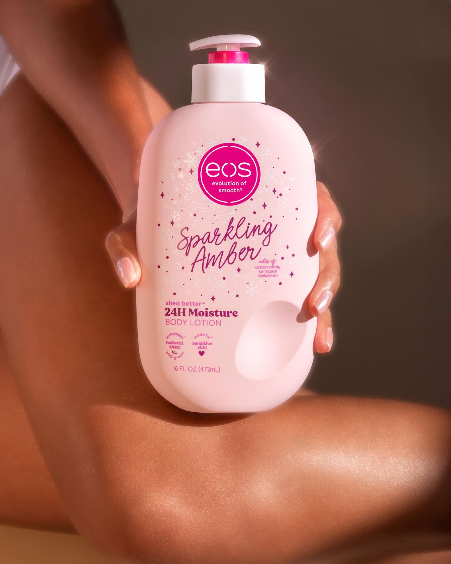 2 Packs EOS Body Care Set Sparkling Amber Body Lotion Raspberry Shea Butter Body Wash Moisturizing Hydrating Skin Care Combo Long Lasting Fragrance Smooth Soft Skin Daily Use for Women Men