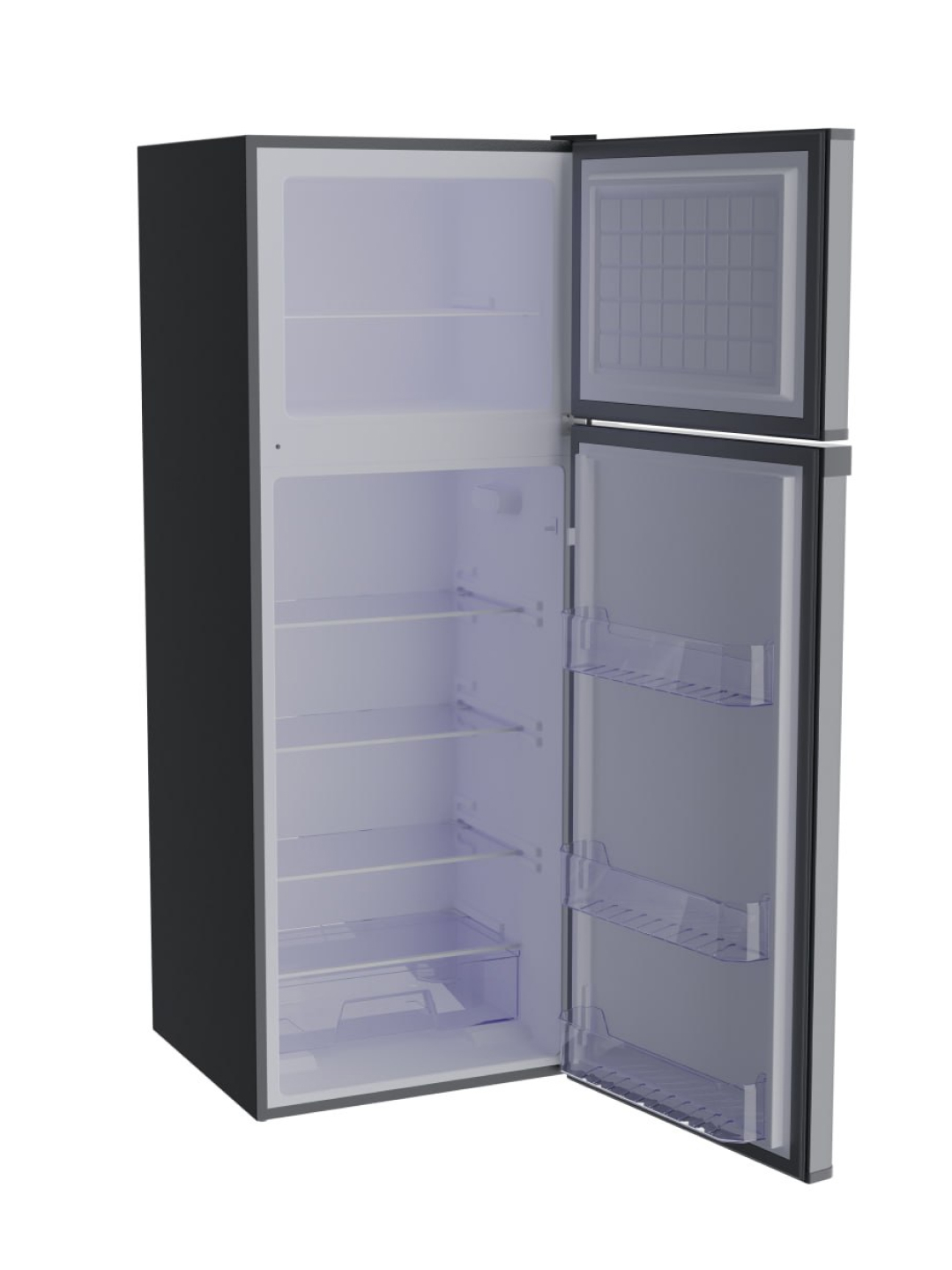 BCD-275 Double Door Top Freezer Refrigerator – 275L Total Capacity (190L Fridge/85L Freezer), High-Efficiency Compressor, Energy Saving & Low Noise with Security Door Lock & Keys