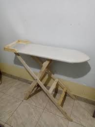 FOLDABLE WOODEN IRONING BOARD.
