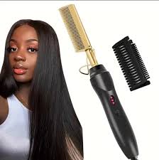 GOLDEN ELECTRIC HOT COMB HAIR STRAIGHTENER.(3 IN 1)