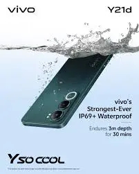 BRAND NEW Vivo Y21d 6GB+128GB 6.68’’ 90Hz IPS Display 50MP Dual Rear Camera 8MP Front 6500mAh Battery 44W Fast Charge IP68 & IP69+ Water & Dust Resistant Side Fingerprint Unlock Dual Sim Android 15