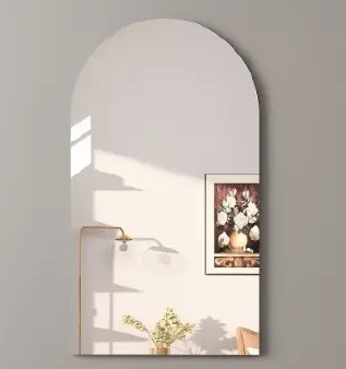 40×60 Peel & Stick Wall Mirror – Oval & Rectangular Modern Home Décor Mirror Peel and Stick Unbreakable Mirror - Shatterproof Lightweight Wall Mirror with Adhesive Backing for Home, Bathroom, Cabinet,