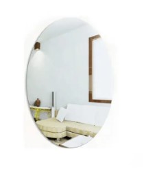 40×60 Peel & Stick Wall Mirror – Oval & Rectangular Modern Home Décor Mirror Peel and Stick Unbreakable Mirror - Shatterproof Lightweight Wall Mirror with Adhesive Backing for Home, Bathroom, Cabinet,