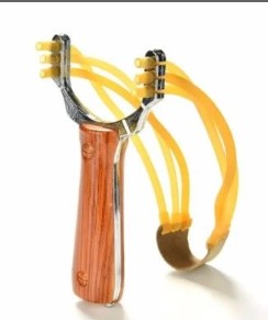 Professional Slingshot | Feya| Feaa| Sling Shot – High-Power Catapult with Wooden Handle and Triple Rubber Bands for Outdoor Hunting & Target Practice
