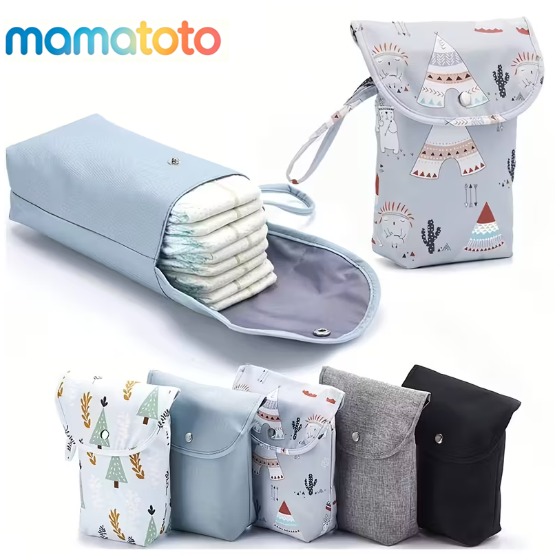 Portable Diaper Changing Bag – Waterproof Wet Bag for Dirty Diapers & Wipes, Easy-Clean, Reusable & Leakproof, Perfect for Travel, Daycare, Stroller & Diaper Bag, A Gift for New Parents