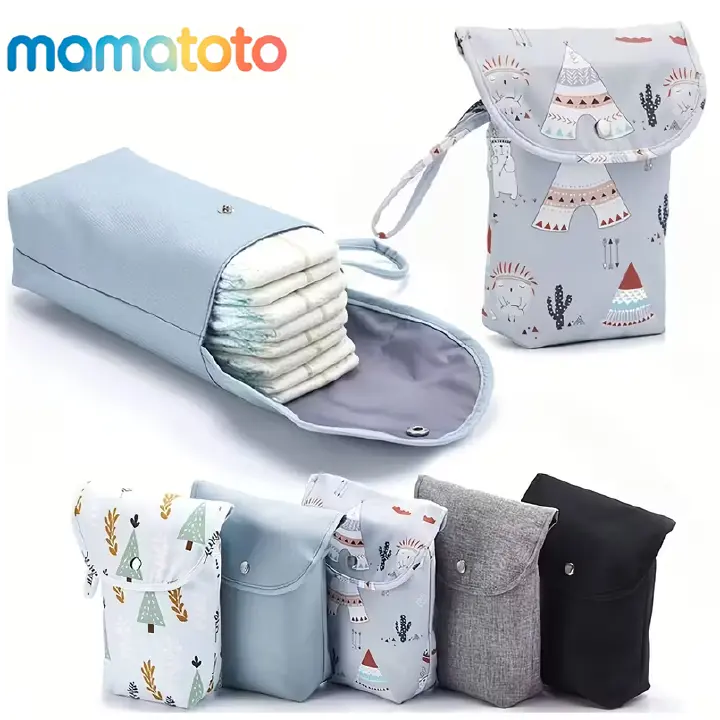 Portable Diaper Changing Bag – Waterproof Wet Bag for Dirty Diapers & Wipes, Easy-Clean, Reusable & Leakproof, Perfect for Travel, Daycare, Stroller & Diaper Bag, A Gift for New Parents