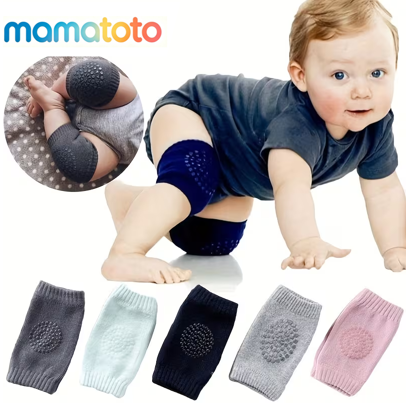 Non-Slip Baby Knee &  Socks | Soft, Cushioned Protection for Crawling & Walking | Lets Baby Explore Safely for age 0-1