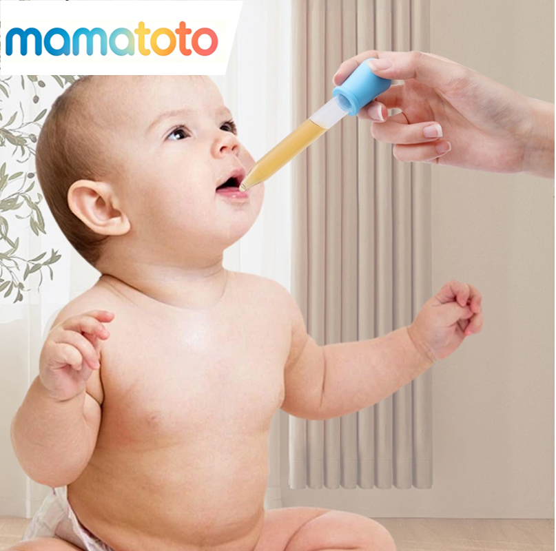 3-PCS Baby Medicine Dispenser with 5ml Scale | Anti-Choking Silicone Dropper for Precise Dosing | Multi-Use for Water & Liquid Vitamins|Perfect New Parent Gift