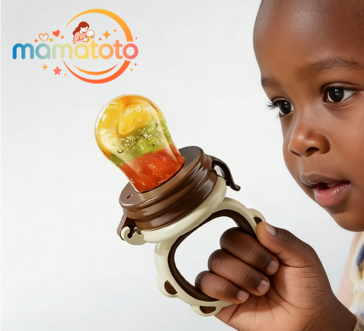 Baby Fruit Feeder & Silicone Pacifier Set | BPA-Free, Food-Grade for Safe Sucking & Teething Relief | All-in-One Feeder Soother for 0-3 Years