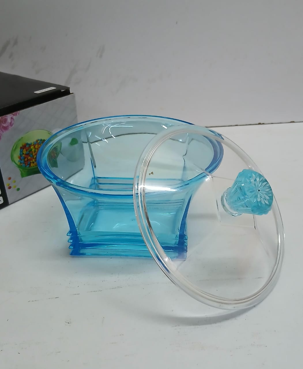 SUGAR DISH ACRYLIC SUGAR CONTAINER WITH LID,SUGAR BOWL ACRYLIC JAR FOR COFFEE BAR ACCESSORIES COFFEE CANISTER KITCHEN DECOR