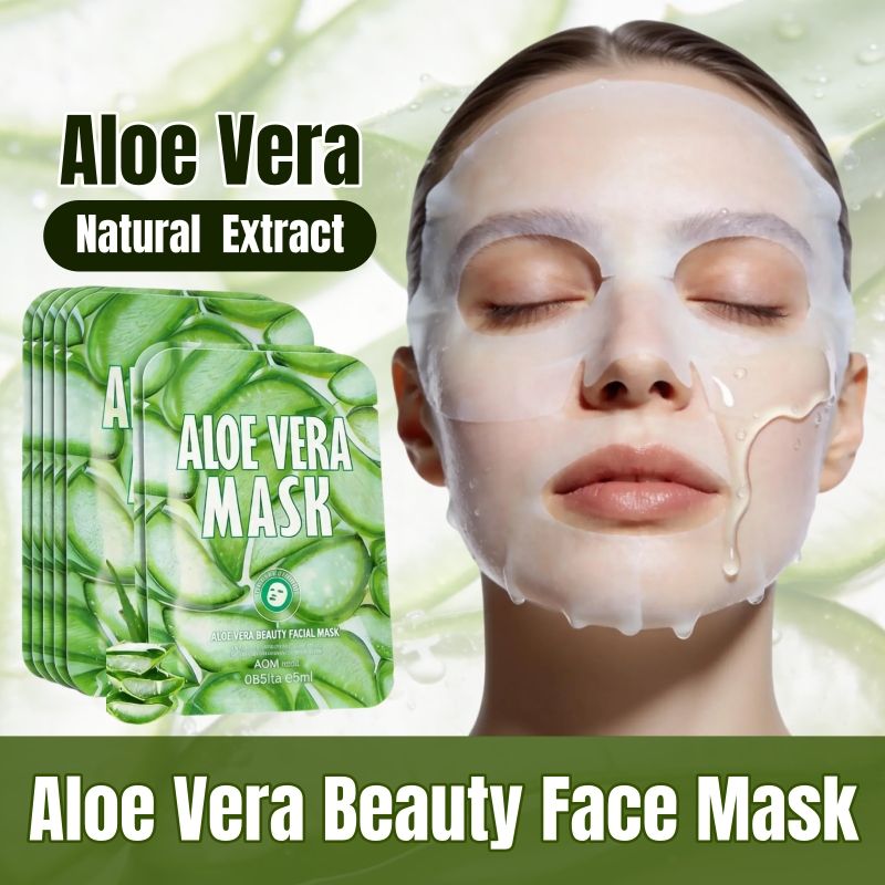 KORMESIC Natural Aloe Vera Face Mask Natural Extract Deep Hydration Moisturizing Whitening Cooling Soothes Sunburn Redness Calms Irritation Sunburn Relief Repair Dry Skin Fast Absorbing After Sun Care