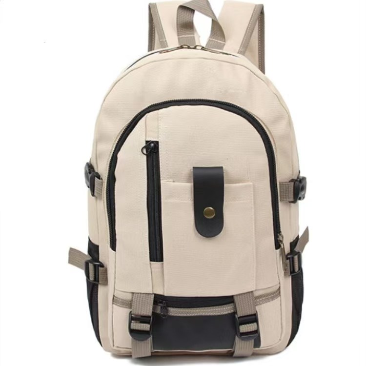 New Korean-Style Double-Shoulder Bag - Casual Travel Canvas Backpack - Large Capacity Student Schoolbag - Computer Travel bag