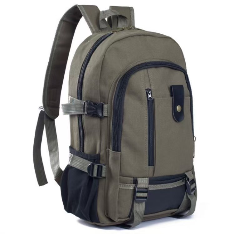 New Korean-Style Double-Shoulder Bag - Casual Travel Canvas Backpack - Large Capacity Student Schoolbag - Computer Travel bag