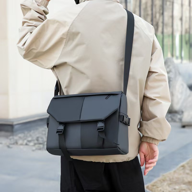 Men's Cross-Body Bag - Casual Trend Nylon Single-Shoulder Bag - Large Capacity Messenger Bag - Cross-Body Functional Bag - Shoulder Bag - Backpack