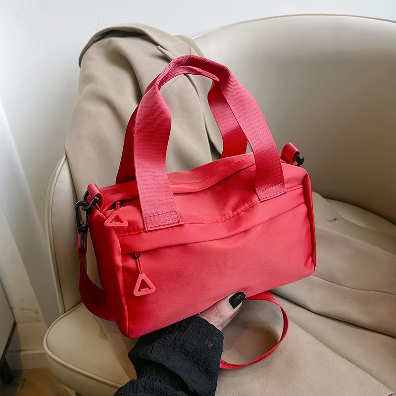 New Multi-Purpose Women's Small Cloth Bag Single-Shoulder Crossbody Handbag Large-Capacity Casual Nylon Fabric Zipper Cloth Bag