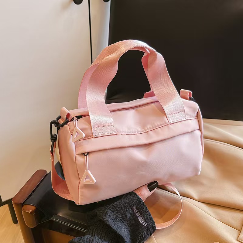 New Multi-Purpose Women's Small Cloth Bag Single-Shoulder Crossbody Handbag Large-Capacity Casual Nylon Fabric Zipper Cloth Bag