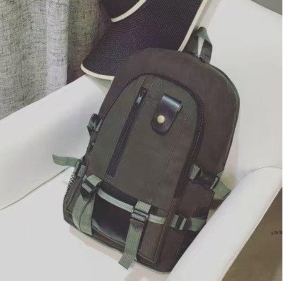 New Korean-Style Double-Shoulder Bag - Casual Travel Canvas Backpack - Large Capacity Student Schoolbag - Computer Travel bag