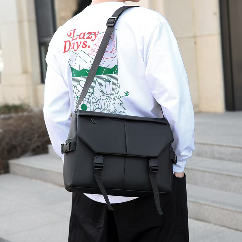 Men's Cross-Body Bag - Casual Trend Nylon Single-Shoulder Bag - Large Capacity Messenger Bag - Cross-Body Functional Bag - Shoulder Bag - Backpack